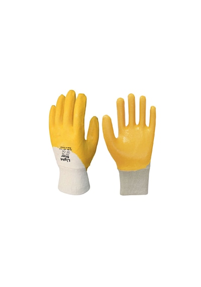 Lightstar Eld-100 Sarı Nitril İş Eldiveni 12 Çift