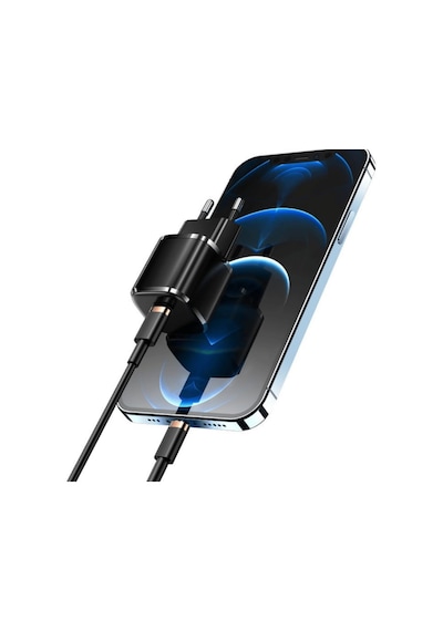 Lexroo Rapid 20w Usb-c Mini Pd Hızlı Şarj Cihazı Güç Adaptörü Ve 1 Metre Apple iPhone Uyumlu Şarj Kablosu L23 Standart