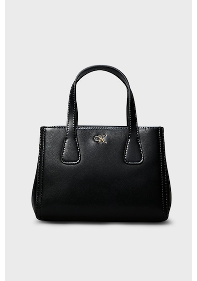 Calvin Klein Logolu Sabit Askılı Çanta Lv04f3520gub1 Bayan Çanta Lv04f3520g Ub1 Siyah