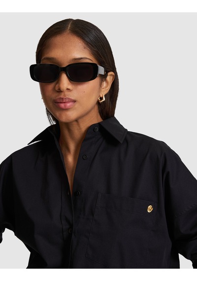Pierre Cardin Kadın Siyah Gömlek Desenli 50328628-vr046