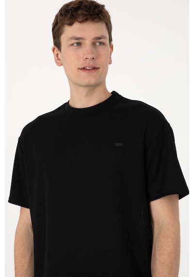 U.S. Polo Assn. Erkek Comfort Fit Bisiklet Yaka Siyah Tişört 50308814-VR046 U.S. Polo Assn. Erkek Comfort Fit Bisiklet Yaka Siyah Tişört 50308814-VR046