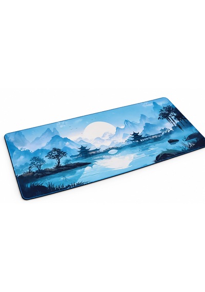 Razador Azure Serenity 90x40 Cm Xxl Gaming Profesyonel 1. Sınıf Oyuncu Mouse Pad Kaymaz Taban 4 Mm Mousepad