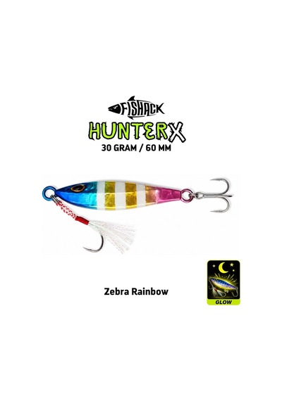 Metal Jig Yem - Fishack Hunterx - 30g 60mm - Renk Zebra Pink