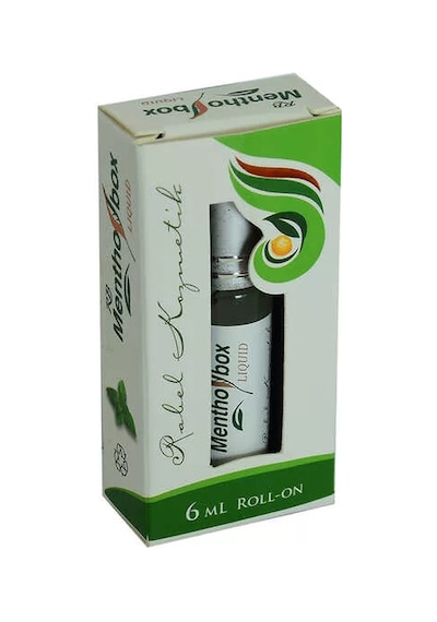 Menthol Masaj Yağı Likit Roll On Menthol Nane Limon Bitkisel Yağlar Karışımlı 6 Ml