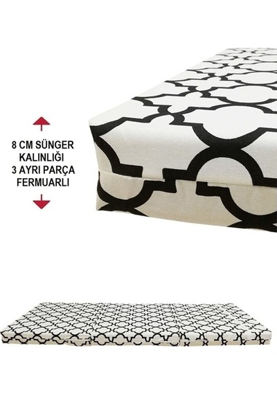 Katlanır Yer Yatağı Sünger Yatak 80x180 Alaçatı 8cm