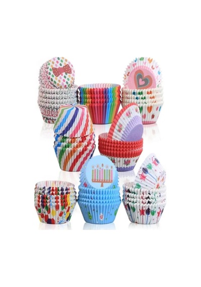 100 Adet Kağıt Kek Kapsülü Muffin Cupcake Kek Kapsülü 100'lü Kağıt Kek Kalıbı Belirtilmemiş Çok Diğer