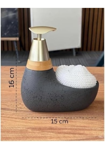 Seramik Sabunluk Ve Süngerlik Banyo & Mutfak İçin Dekoratif Set 000 Açık Krem