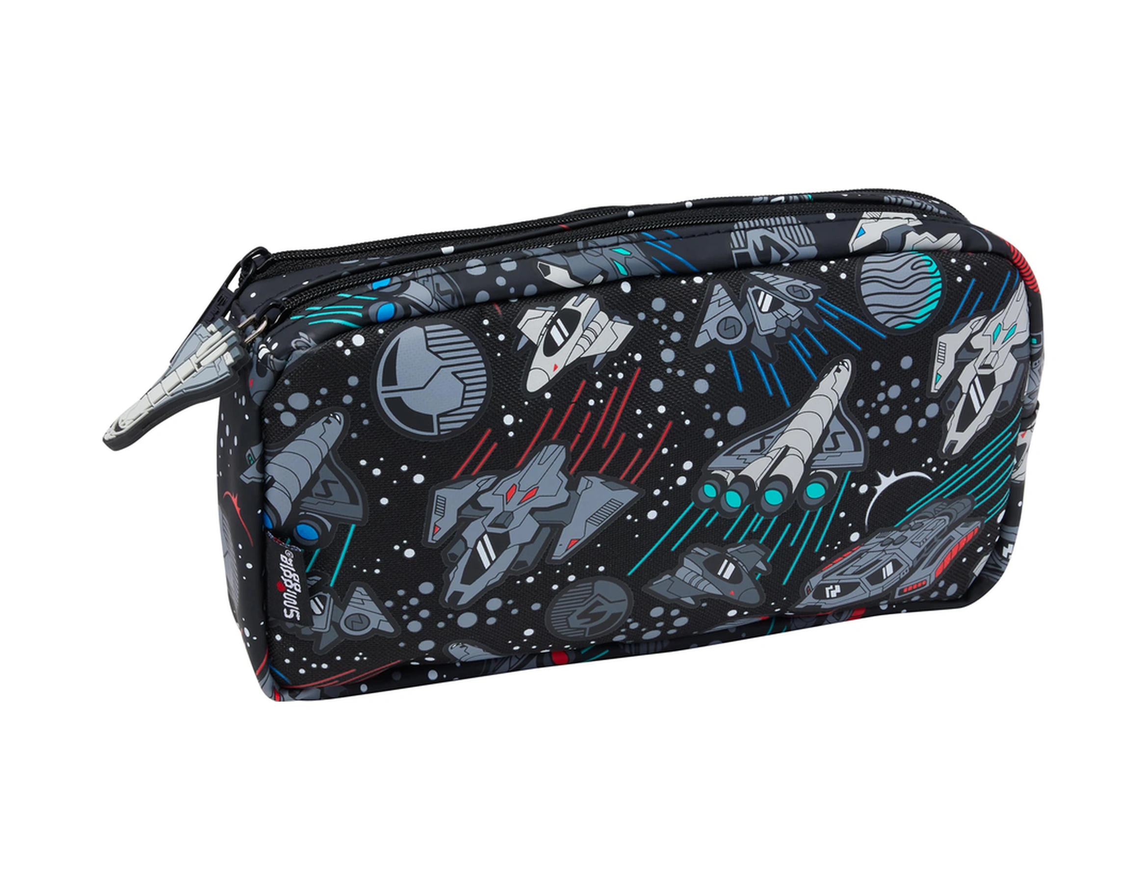 Smiggle - Eclipse Çift Gözlü Kalem Kutusu Desenli