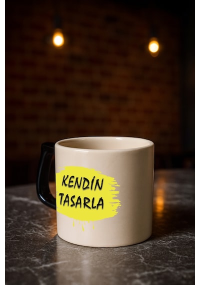 Kendin Tasarla Bardak - Kişiye Özel Bardak Satıya Sor Siyah2