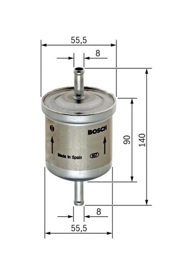 BOSCH 450905280 Tesısat Filtresi Uno 70 / 106 205 306 309 / Astra F Vectra A / Polo III Caddy / C 1.4 1.6 OEM Yedek Parca 38253603