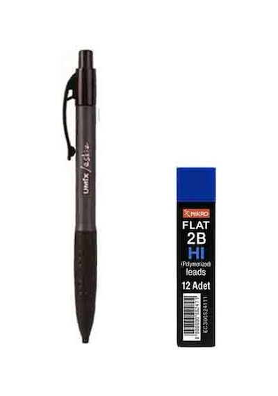 Umix Sınav / Eskiz Versatil Kalem 1.8 X 0.9 Mm Siyah U1307-sı + Ticon Kalem Ucu 2b 1.8 Mm