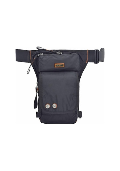 Çanta Yurdu Ççs Waterproof Motosiklet Bel Bacak Çantası Siyah Çok Renkli