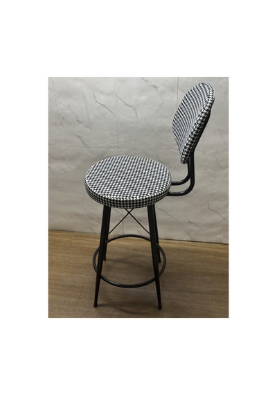 Has Bar Sandalyesi Kazayağı Renk 75 Cm Siyah 100 Cm İle 110 Cm Arası Olan Ada & Masalara Uygundur Beyaz