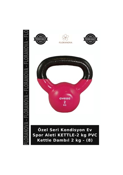 Özel Seri Kondisyon Ev Spor Aleti Kettle-2 Kg Pvc Kettle Dambıl 2 Kg - 8