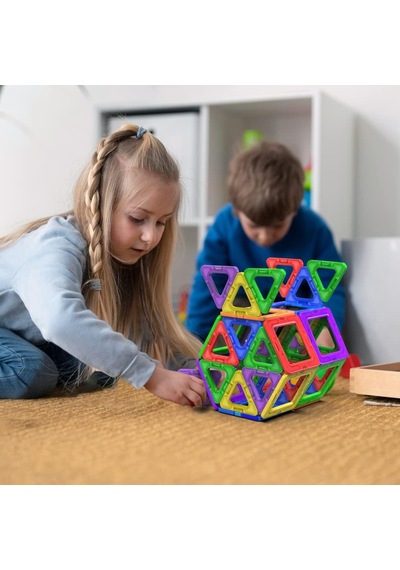 Desire Deluxe Manyetik Blok Seti / Stem &amp Montessori Eğitim Seti / Okul Öncesi Ve İlkokul Çocukları İçin Sın