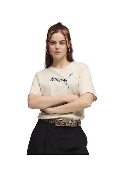 Puma Essential Graphic Animal Kadın Bej Günlük Stil T-shirt 69182187