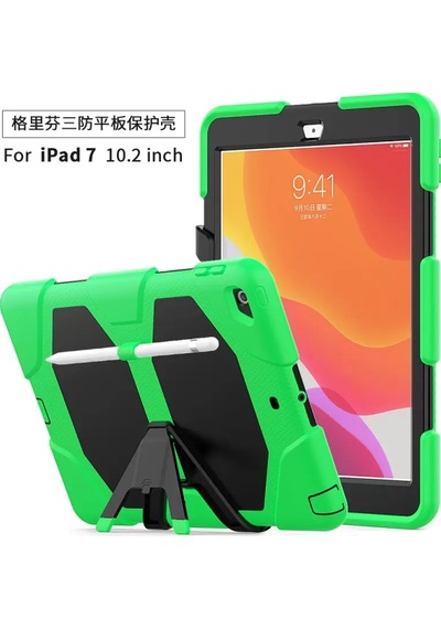 Newface Apple İpad 10.2 7.nesil Kılıf Griffin Tablet Kapak - Yeşil
