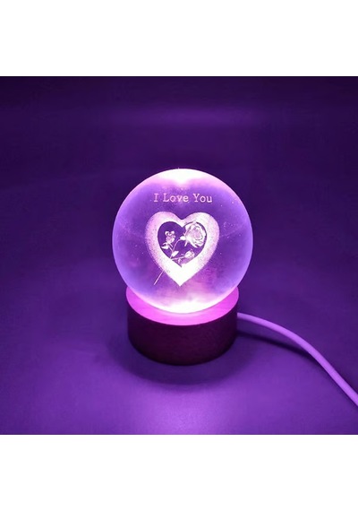 I Love You Tasarım Işıklı Küre Arbltgsqglk597b6b5p