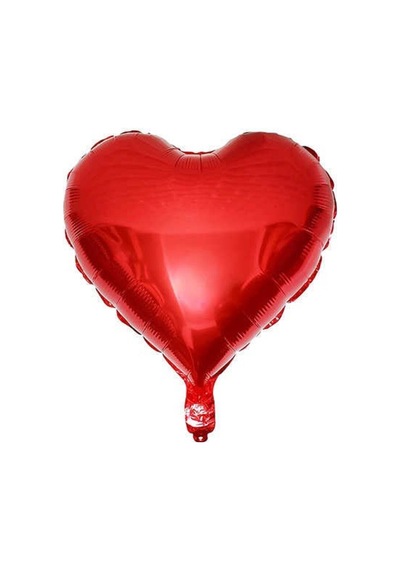 Kırmızı Kalp Folyo Balon 60 Cm Gri