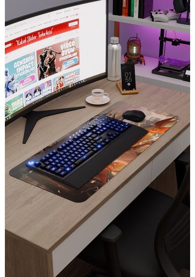 Dehya Genshin Impact Anime Gacha V5 - 70x30 Xl Gaming Mouse Pad Fare Altlığı