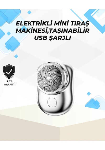 Islak-kuru Kullanımlı Suya Dayanıklı Mini Tıraş Cihazı 5 Dk Hızlı Şarj