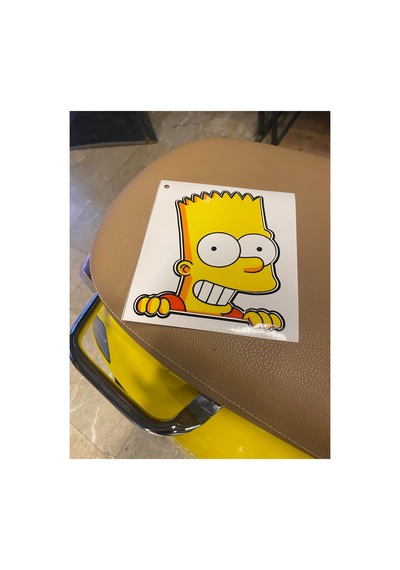 Simpson Bard Motorsiklet Araba Kelebek Cam Sticker