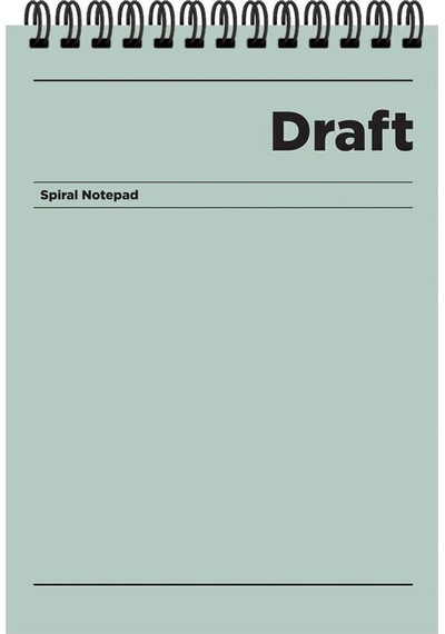 A4 Çizgili Bloknot Draft - Yeşil Yeşil