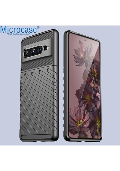 Google Pixel 7 Pro Thunder Serisi Silikon Kılıf - Siyah Al3421