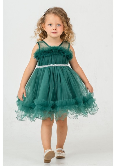 Mnk Baby & Kids Aizona Kız Çocuk Abiye M00782 Yeşil