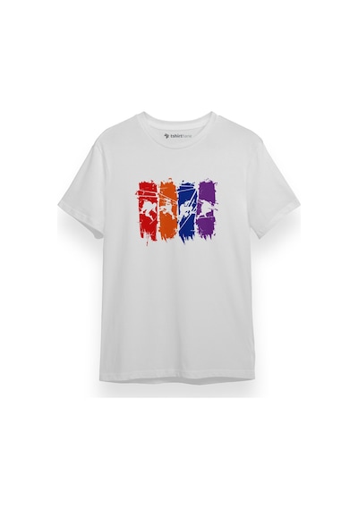 Ninja Turtles Splash Beyaz Kısa Kol Erkek Tshirt 001