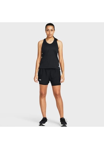Under Armour Fly By 2 In 1 Kadın Siyah Polo Yaka Tişört