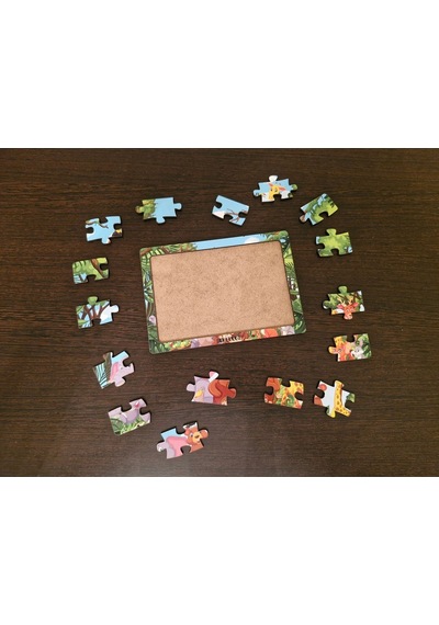 Hayvanlar Alemi 2 - 16 Parça Eğitici Öğretici Ahşap Çocuk Puzzle Yapboz Bebek Çocuk Oyuncak