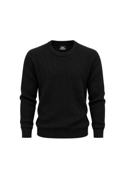 Classics Men Turbulance Erkek Sıfır Yaka Triko Kazak 7836 Siyah