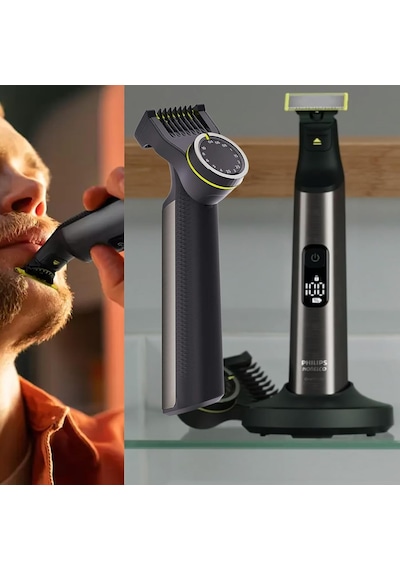 Philips Norelco Oneblade Pro Kiti, Hibrit Elektrikli Düzeltici Ve Tıraş Makinesi