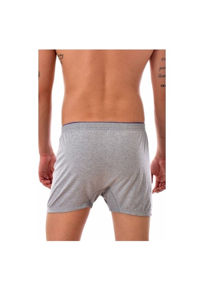 Tutku Erkek Penye Düz Boxer Gri