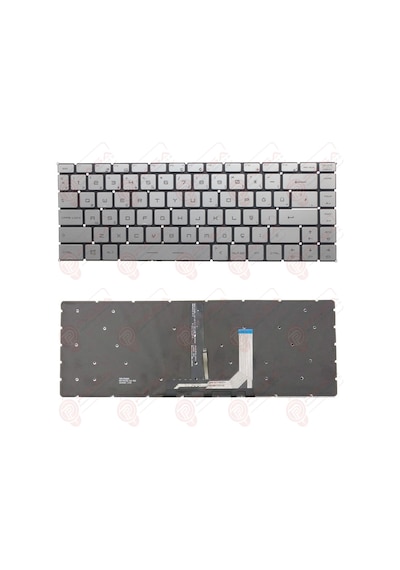 MSI Uyumlu GF65 Thin 9SEXR Klavye Tuş Takımı Işıklı Gümüş Türkçe