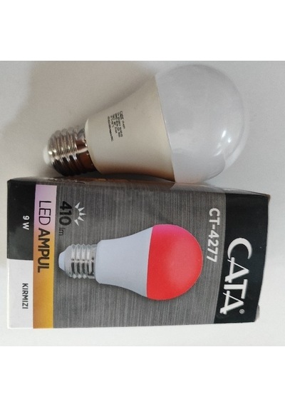 Cata Led Ampul Kırmızı 9w
