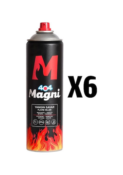 404 Magni Yangın Söndürücü Sprey 500 Ml 6lı