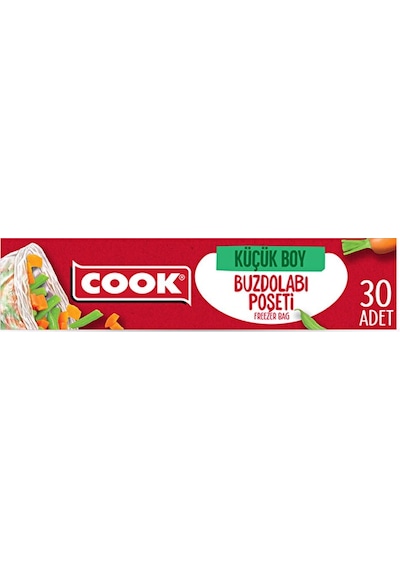 Cook Buzdolabı Poşeti 20x30 Cm 30 Adet Küçük Boy