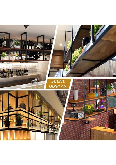 Tr Bitkiler Ve Çiçekler İçin Modern Asılı Tavan Rafları Demir Duvar Rafı, Mutfak, Bar Ve Balkon İçin Şarap