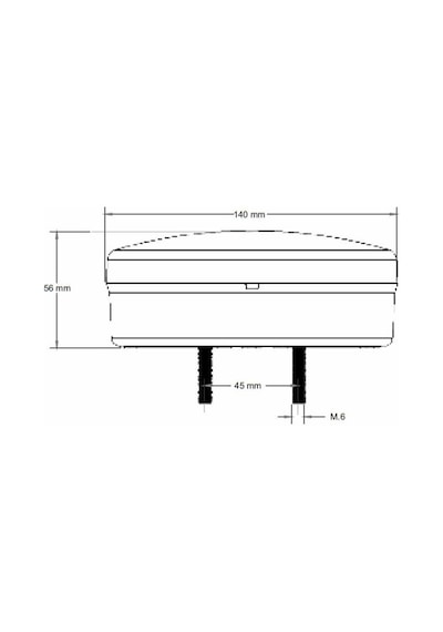 Yuvarlak Led Neon Hamburger Stop Lamba 12v 4 Fonksiyonlu