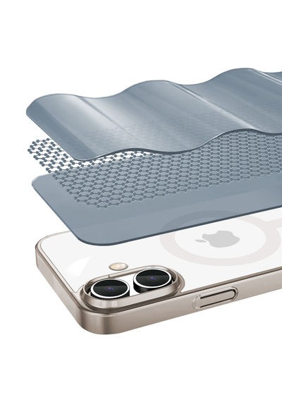 Apple Uyumlu iPhone Buff 16 Plus Magsafe Slim Fit Kılıf Titanium Gray