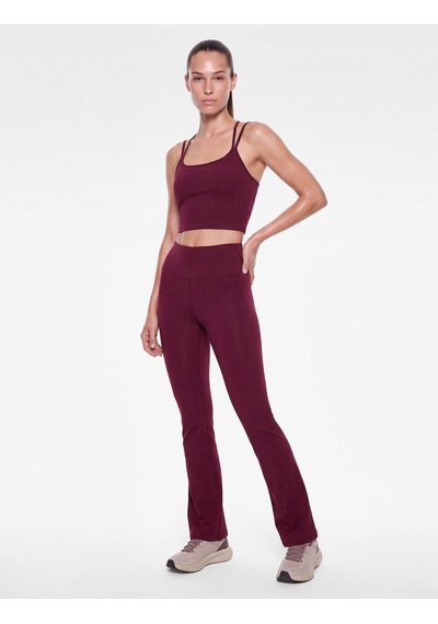 Koton Çapraz Askılı Crop Spor Atlet Slim Fit Sırt Detaylı Mürdüm 7wak30112nk 64x