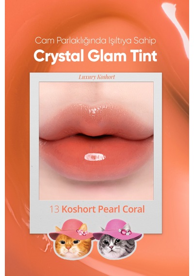 Clıo Crystal Glam Tint 13 Koshort Pearl Coral 13