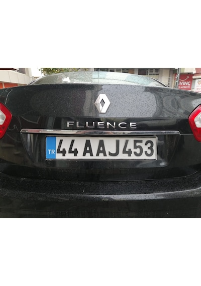 Renault Fluence Krom Bagaj Alt Çıta Plaka Üstü Krom 2010-2016