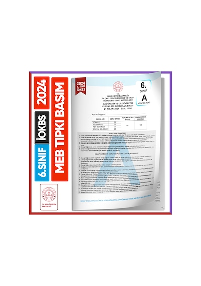 2027 6.Sınıf İOKBS-BURSLULUK Çıkmış Soru Tıpkı Basım 8li Deneme Paketi PDF/Video Çözümlü Türkiye G.
