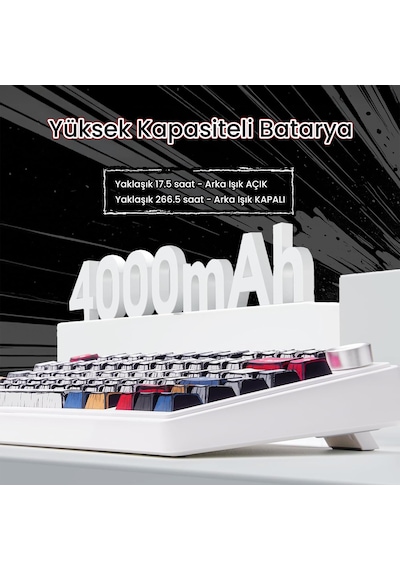 Aula F75 Mekanik Rgb Tkl Reaper Switch Kablosuz Makrolu Hot Swap Klavye Comic