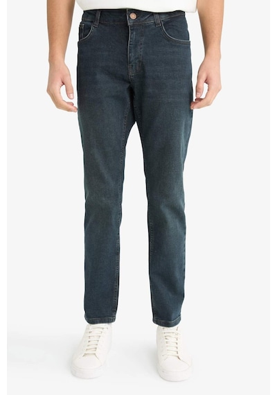 Defacto Pedro Slim Fit Dar Kalıp Normal Bel Dar Paça Jean Pantolon G1266ax25aunm83 İndigo