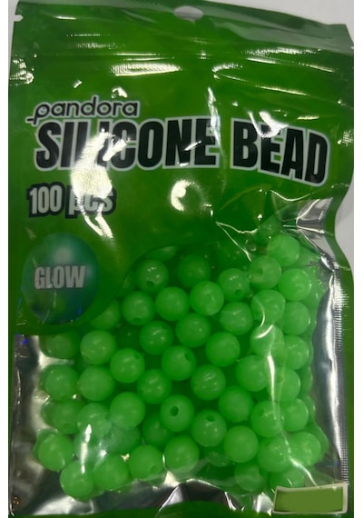 Pandora Silikon Glow Boncuk 6mm 100pk 1 Pack