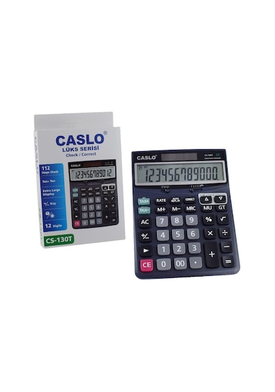 Caslo CS-130T Büyük Boy 12 Hane Hesap Makinesi